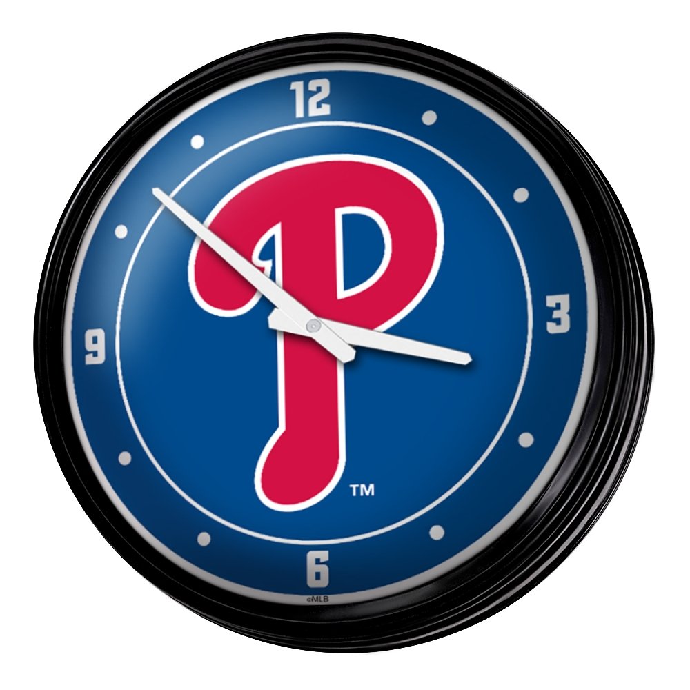 Philadelphia Phillies: Logo - Retro Lighted Wall Clock - The Fan-Brand