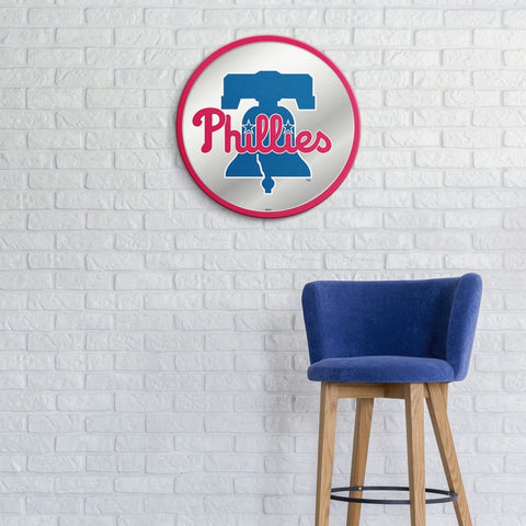 Philadelphia Phillies: Modern Disc Mirrored Wall Sign - The Fan-Brand