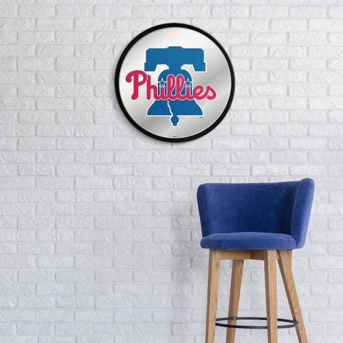 Philadelphia Phillies: Modern Disc Mirrored Wall Sign - The Fan-Brand