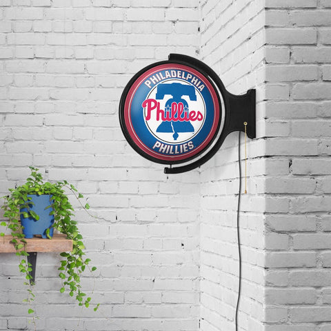 Philadelphia Phillies: Original Round Rotating Lighted Wall Sign - The Fan-Brand