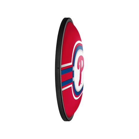 Philadelphia Phillies: Oval Slimline Lighted Wall Sign - The Fan-Brand