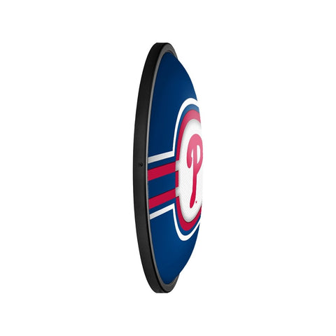 Philadelphia Phillies: Oval Slimline Lighted Wall Sign - The Fan-Brand