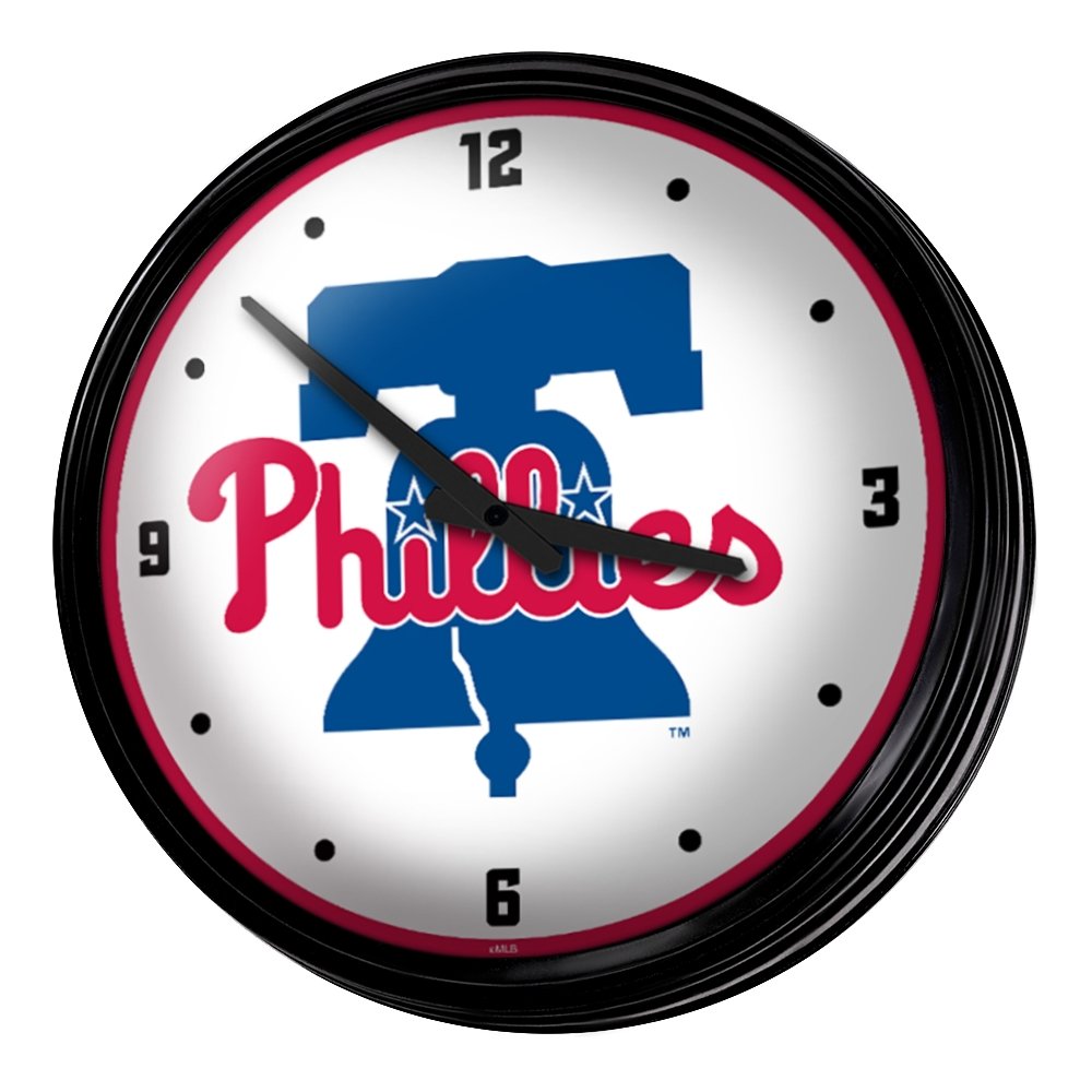 Philadelphia Phillies: Retro Lighted Wall Clock - The Fan-Brand