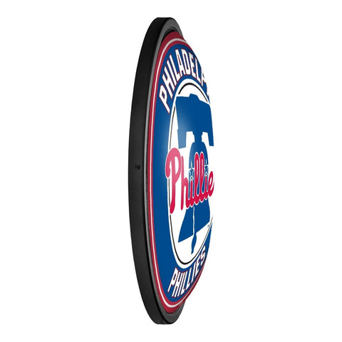 Philadelphia Phillies: Round Slimline Lighted Wall Sign - The Fan-Brand