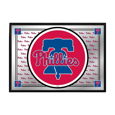 Philadelphia Phillies: Team Spirit - Framed Mirrored Wall Sign - The Fan-Brand