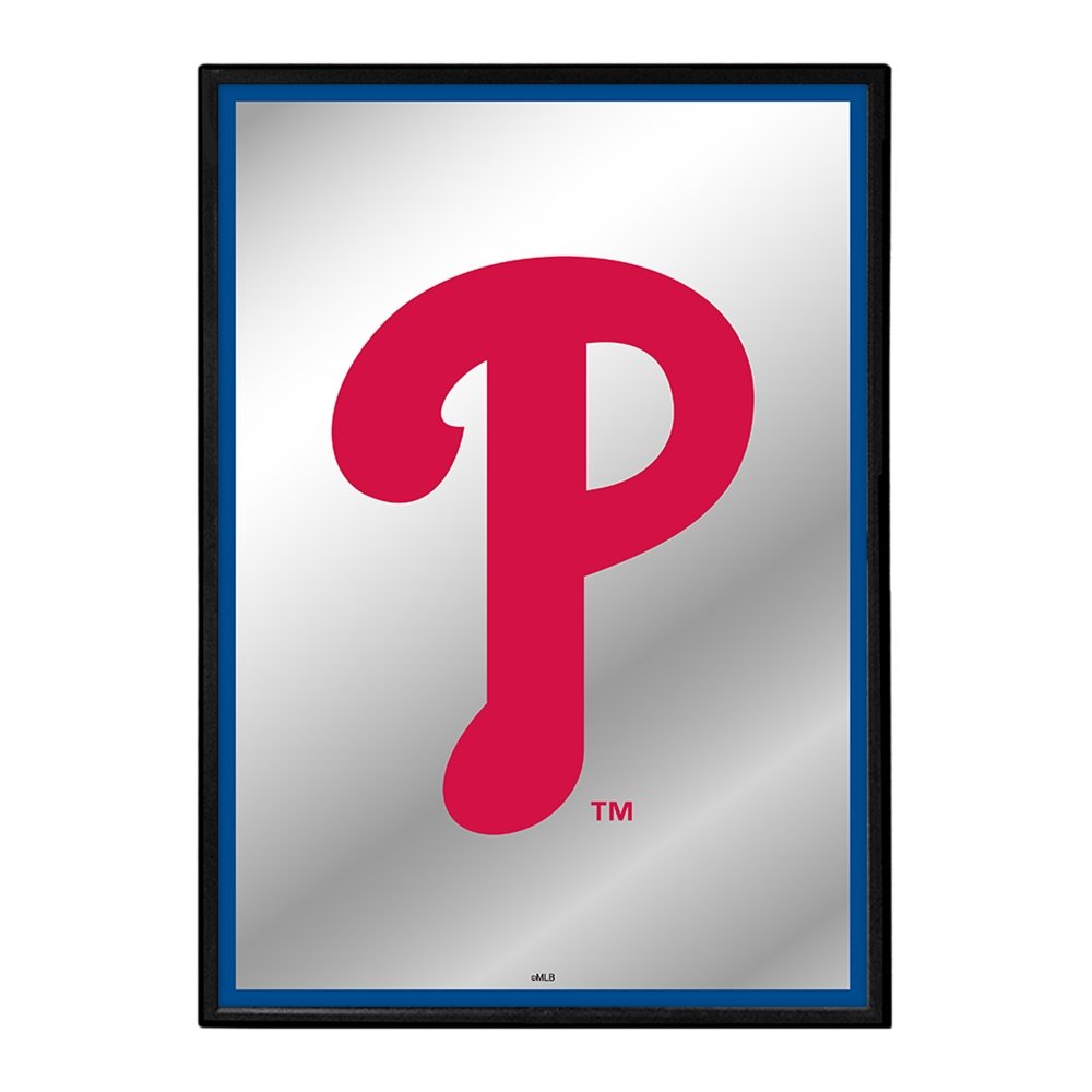 Philadelphia Phillies: Vertical Framed Mirrored Wall Sign - The Fan-Brand