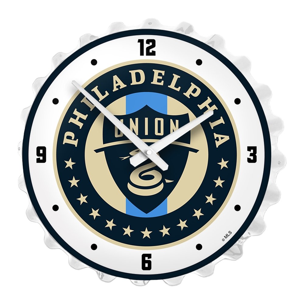 Philadelphia Union: Bottle Cap Lighted Wall Clock - The Fan-Brand