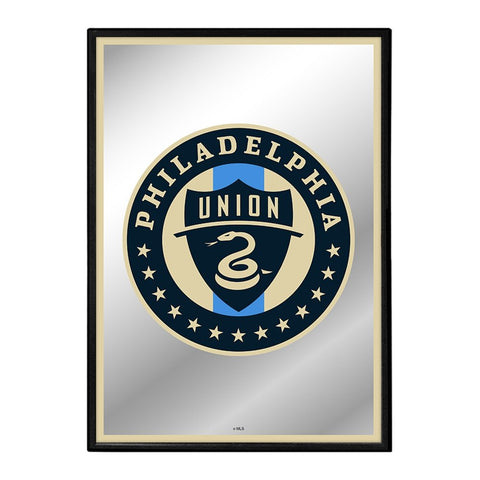 Philadelphia Union: Framed Mirrored Wall Sign - The Fan-Brand