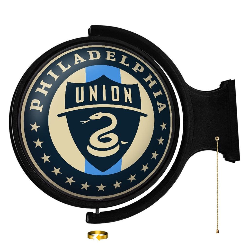 Philadelphia Union: Original Round Rotating Lighted Wall Sign - The Fan-Brand