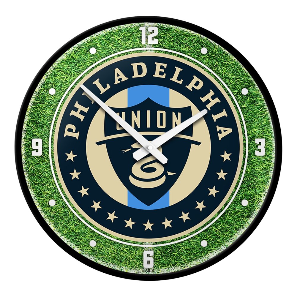 Philadelphia Union: Pitch - Modern Disc Wall Clock - The Fan-Brand