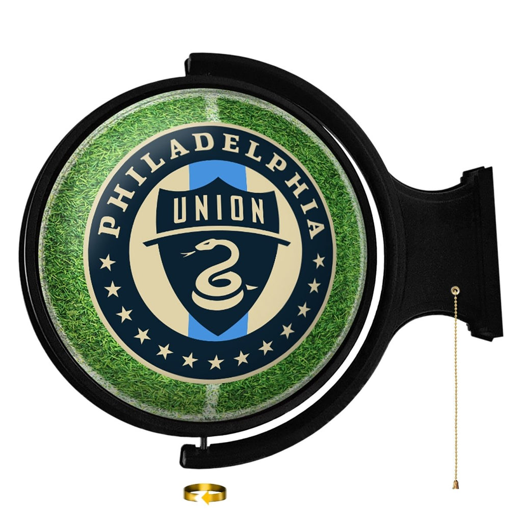 Philadelphia Union: Pitch - Original Round Rotating Lighted Wall Sign - The Fan-Brand