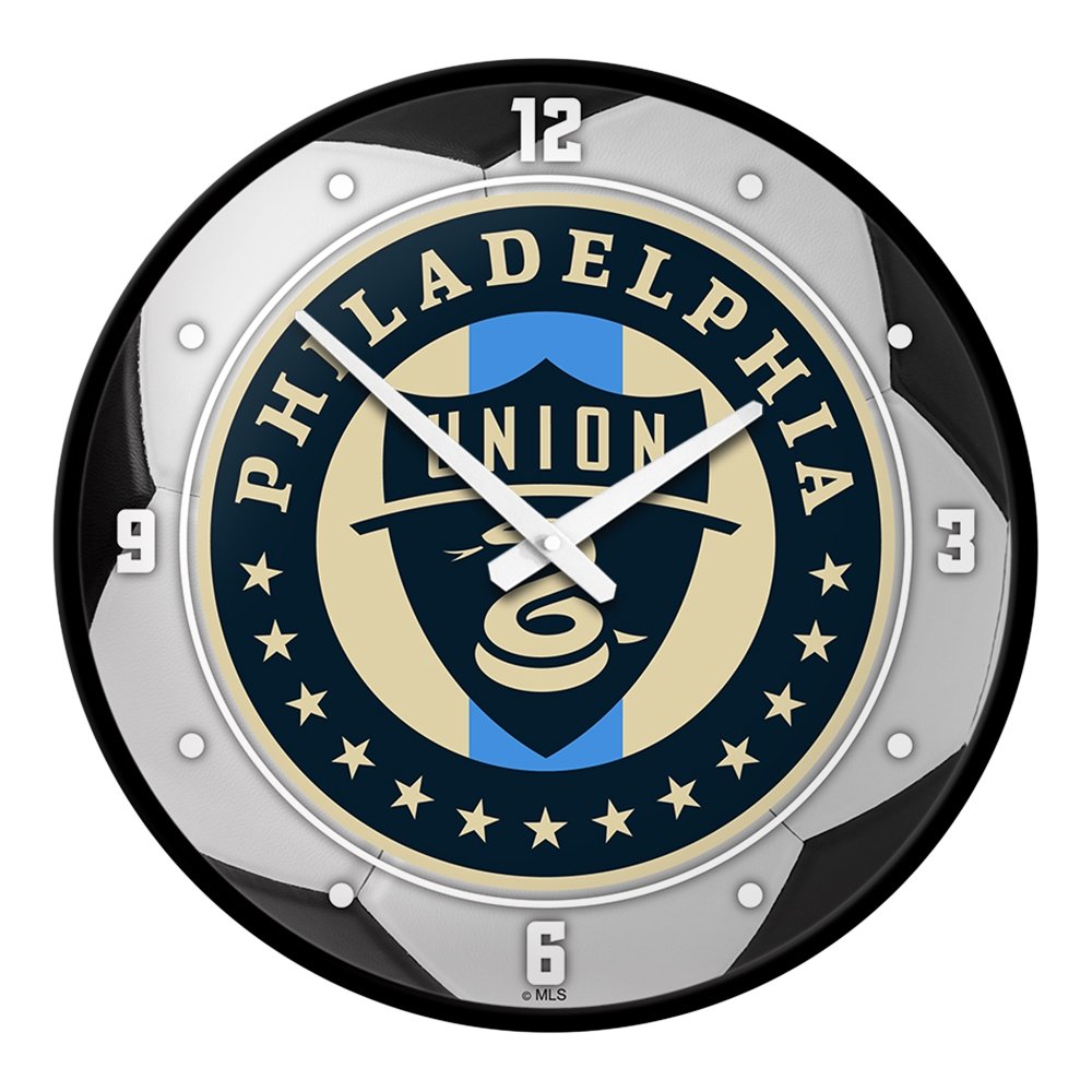 Philadelphia Union: Soccer Ball - Modern Disc Wall Clock - The Fan-Brand