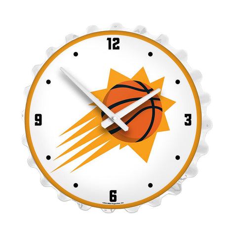Phoenix Suns: Bottle Cap Lighted Wall Clock - The Fan-Brand