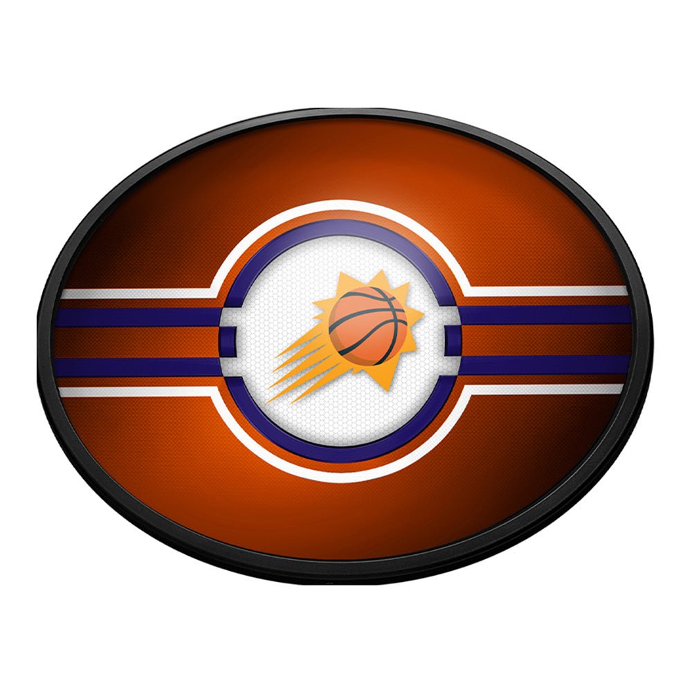 Phoenix Suns: Oval Slimline Lighted Wall Sign - The Fan-Brand