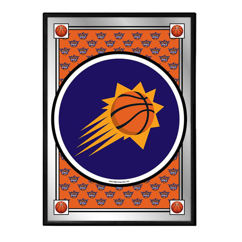 Phoenix Suns: Team Spirit - Framed Mirrored Wall Sign - The Fan-Brand