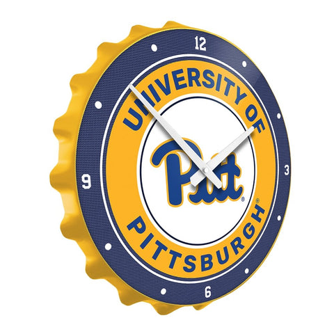 Pitt Panthers: Bottle Cap Wall Clock - The Fan-Brand