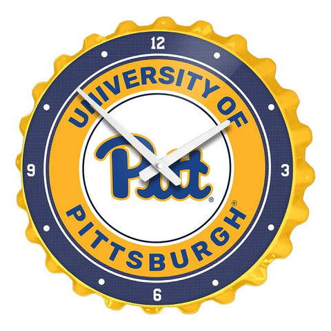 Pitt Panthers: Bottle Cap Wall Clock - The Fan-Brand