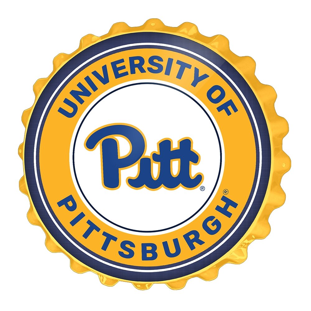 Pitt Panthers: Bottle Cap Wall Sign - The Fan-Brand