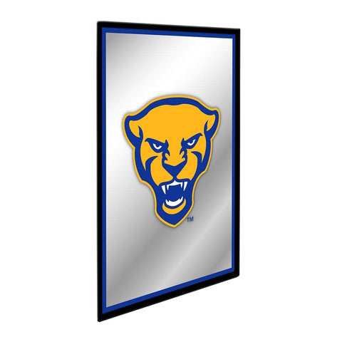 Pitt Panthers: Mascot - Framed Mirrored Wall Sign - The Fan-Brand