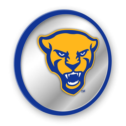Pitt Panthers: Mascot - Modern Disc Mirrored Wall Sign - The Fan-Brand