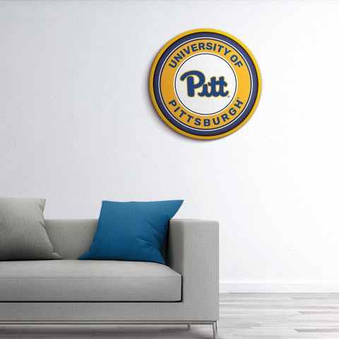 Pitt Panthers: Modern Disc Wall Sign - The Fan-Brand
