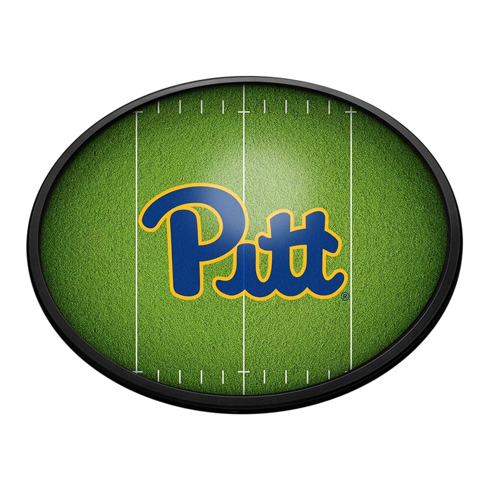 Pitt Panthers: On the 50 - Oval Slimline Lighted Wall Sign - The Fan-Brand