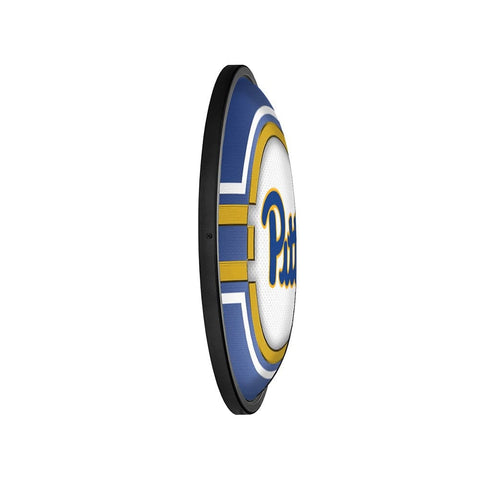 Pitt Panthers: Oval Slimline Lighted Wall Sign - The Fan-Brand