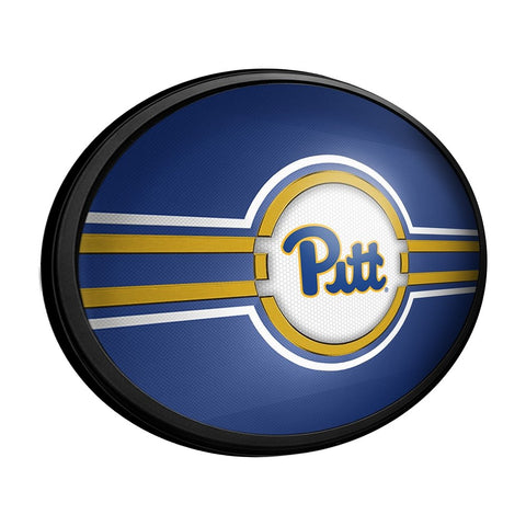 Pitt Panthers: Oval Slimline Lighted Wall Sign - The Fan-Brand