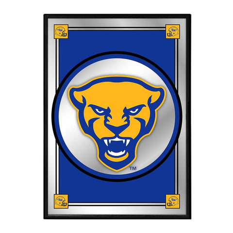 Pitt Panthers: Team Spirit, Mascot - Framed Mirrored Wall Sign - The Fan-Brand