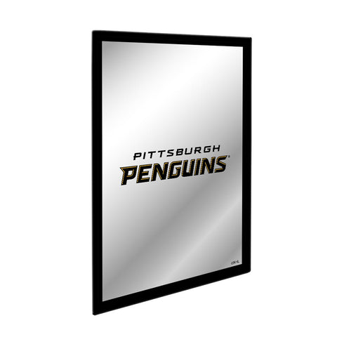 Pittsburgh Penguins: Logo - Framed Mirrored Wall Sign - The Fan-Brand