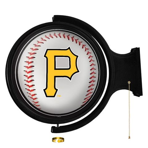 Pittsburgh Pirates: Baseball - Original Round Rotating Lighted Wall Sign - The Fan-Brand