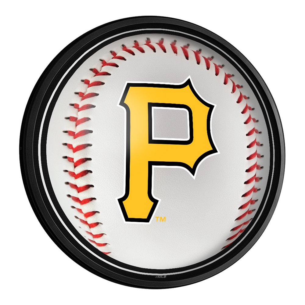 Pittsburgh Pirates: Baseball - Round Slimline Lighted Wall Sign - The Fan-Brand