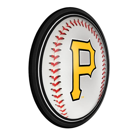 Pittsburgh Pirates: Baseball - Round Slimline Lighted Wall Sign - The Fan-Brand