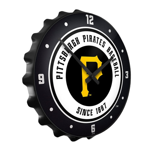 Pittsburgh Pirates: Logo - Bottle Cap Wall Clock - The Fan-Brand