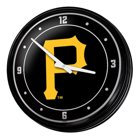 Pittsburgh Pirates: Logo - Retro Lighted Wall Clock - The Fan-Brand