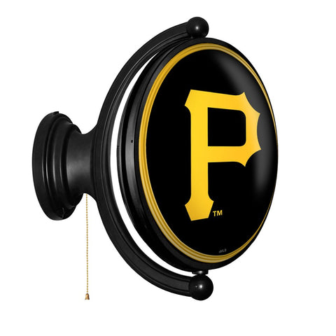 Pittsburgh Pirates: Original Oval Rotating Lighted Wall Sign - The Fan-Brand