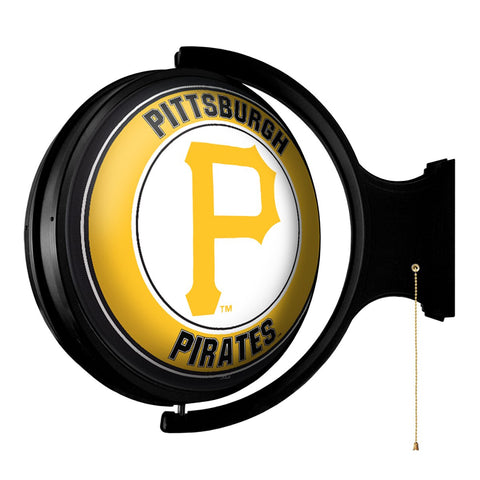 Pittsburgh Pirates: Original Round Rotating Lighted Wall Sign - The Fan-Brand