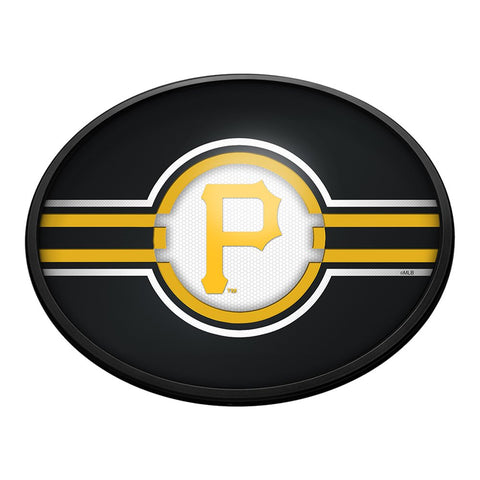 Pittsburgh Pirates: Oval Slimline Lighted Wall Sign - The Fan-Brand