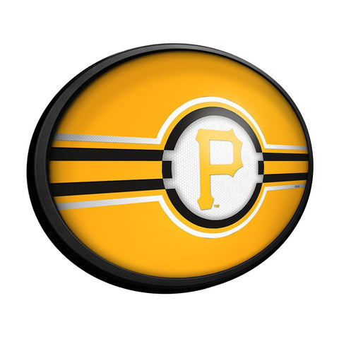 Pittsburgh Pirates: Oval Slimline Lighted Wall Sign - The Fan-Brand
