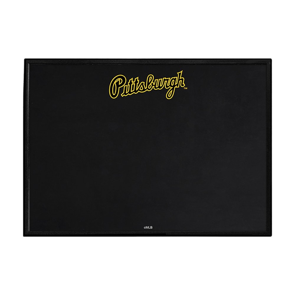Pittsburgh Pirates: Wordmark - Framed Chalkboard - The Fan-Brand