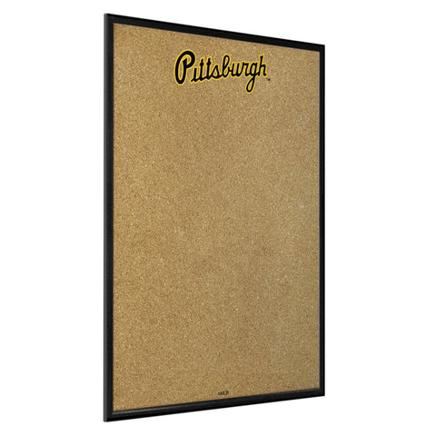 Pittsburgh Pirates: Wordmark - Framed Corkboard - The Fan-Brand