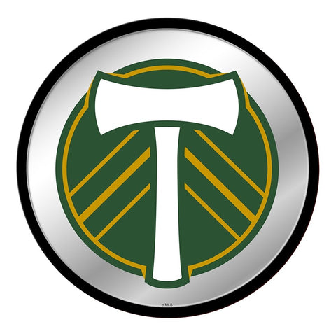 Portland Timbers: Modern Disc Mirrored Wall Sign - The Fan-Brand