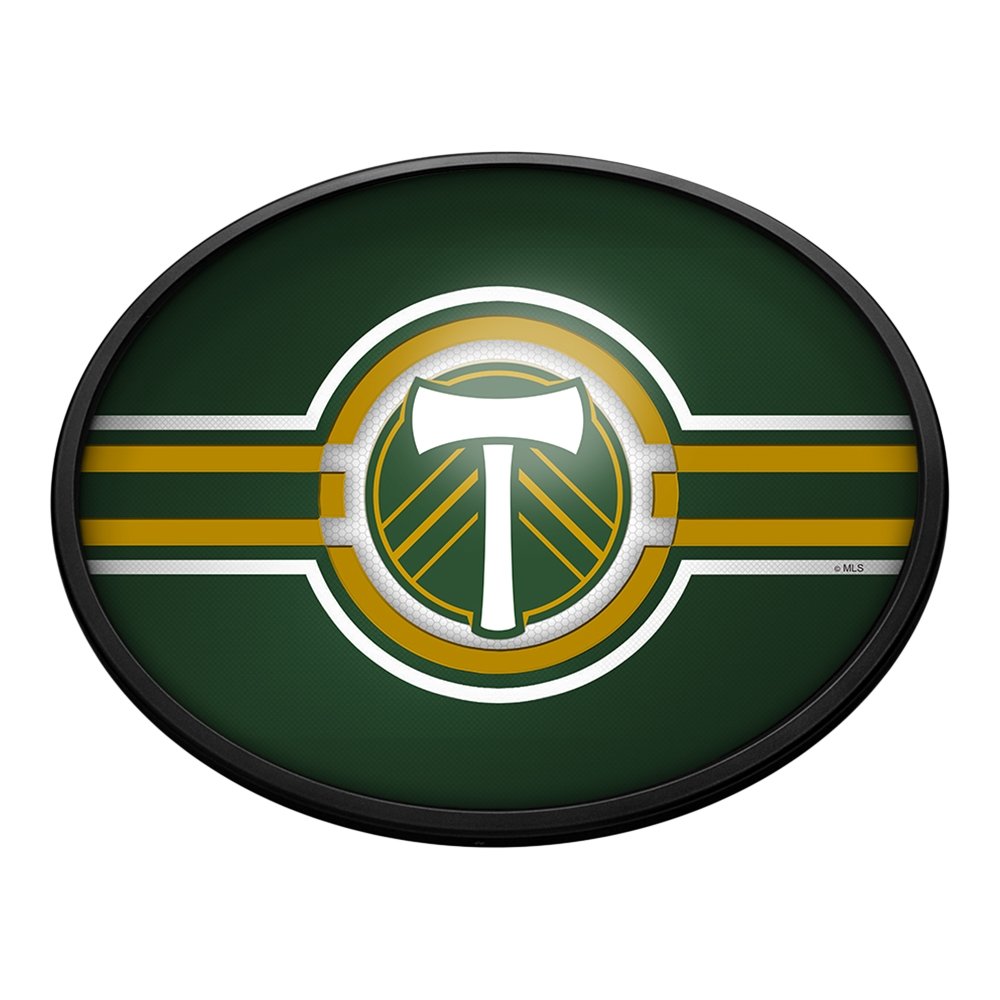 Portland Timbers: Oval Slimline Lighted Wall Sign - The Fan-Brand
