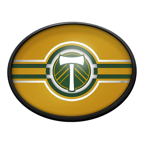 Portland Timbers: Oval Slimline Lighted Wall Sign - The Fan-Brand