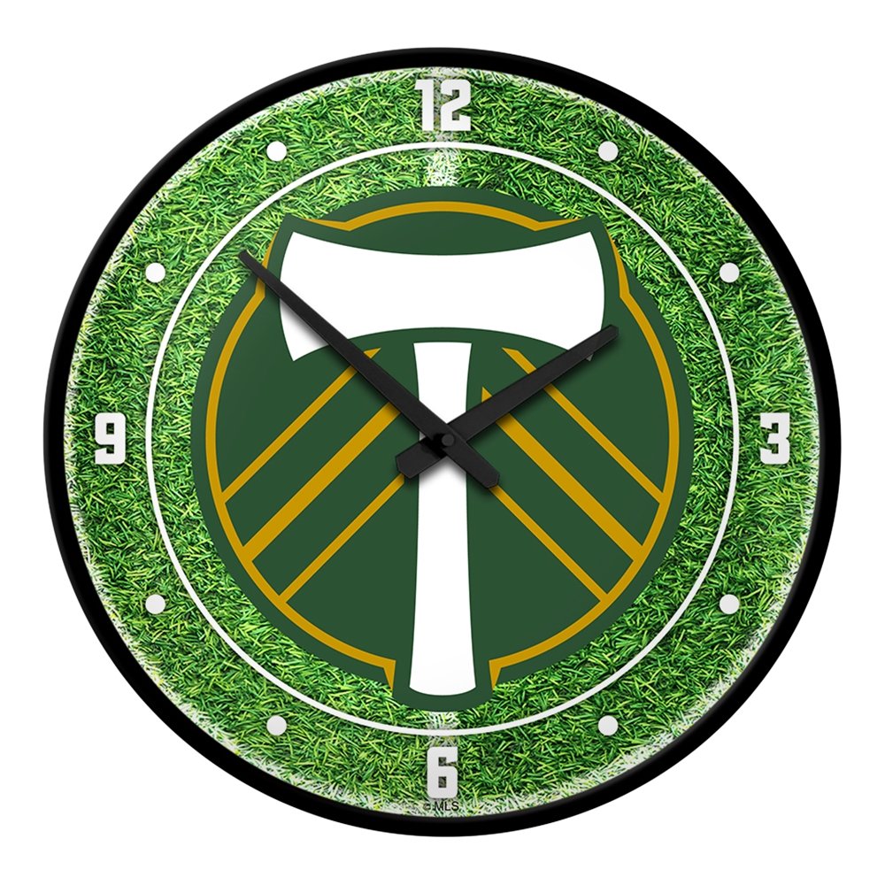 Portland Timbers: Pitch - Modern Disc Wall Clock - The Fan-Brand