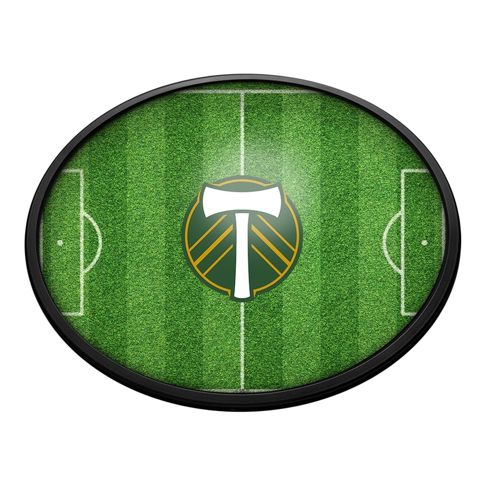 Portland Timbers: Pitch - Oval Slimline Lighted Wall Sign - The Fan-Brand