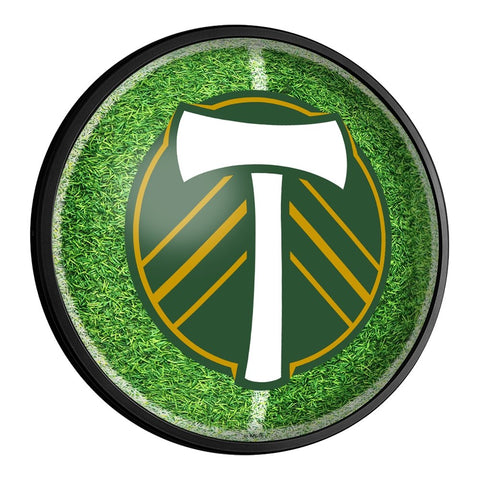 Portland Timbers: Pitch - Round Slimline Lighted Wall Sign - The Fan-Brand