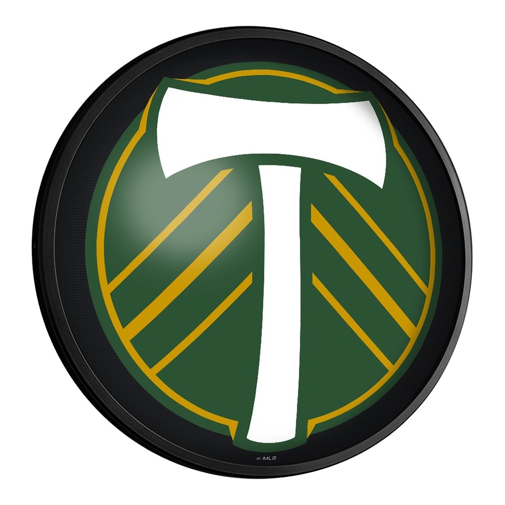 Portland Timbers: Round Slimline Lighted Wall Sign - The Fan-Brand