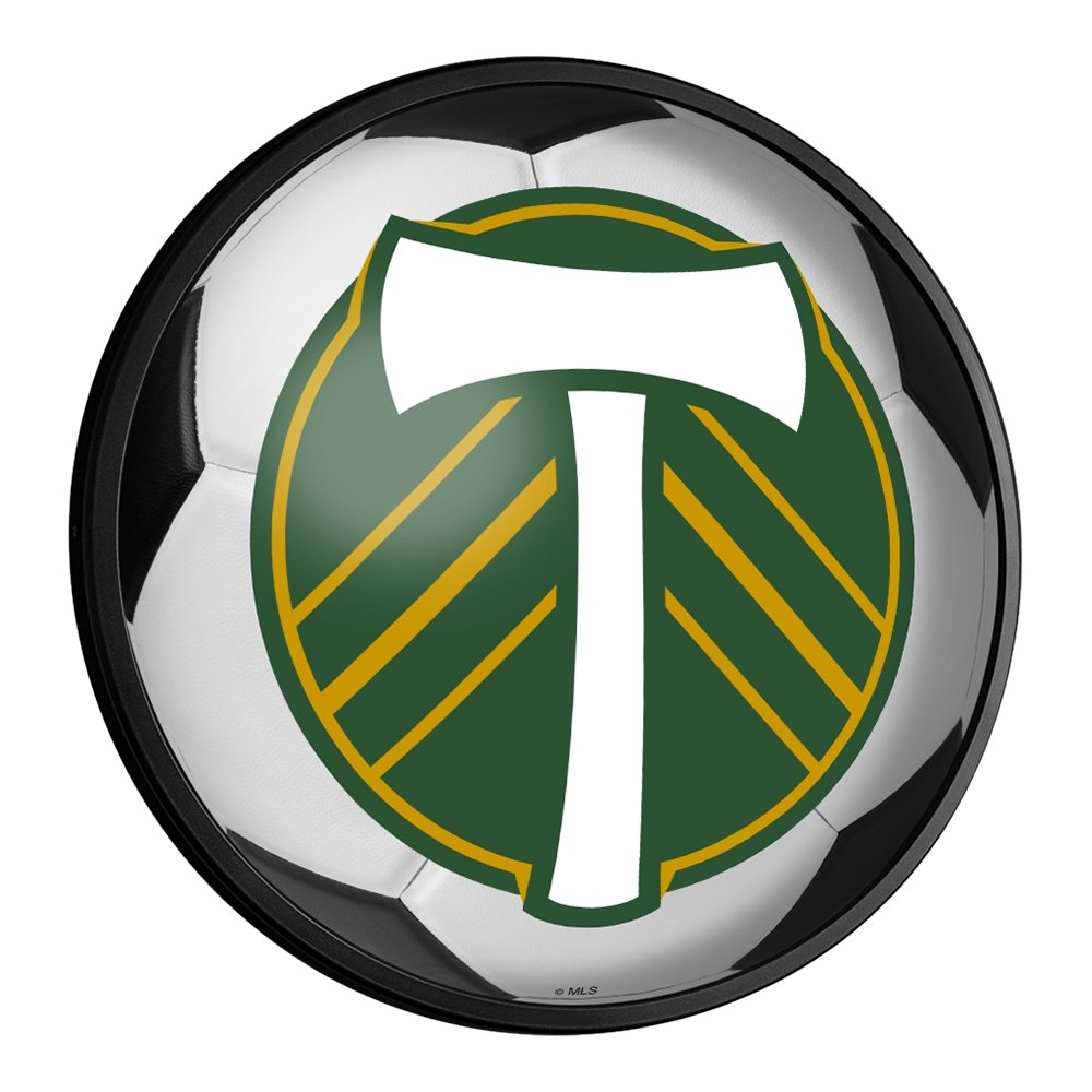 Portland Timbers: Soccer - Round Slimline Lighted Wall Sign - The Fan-Brand