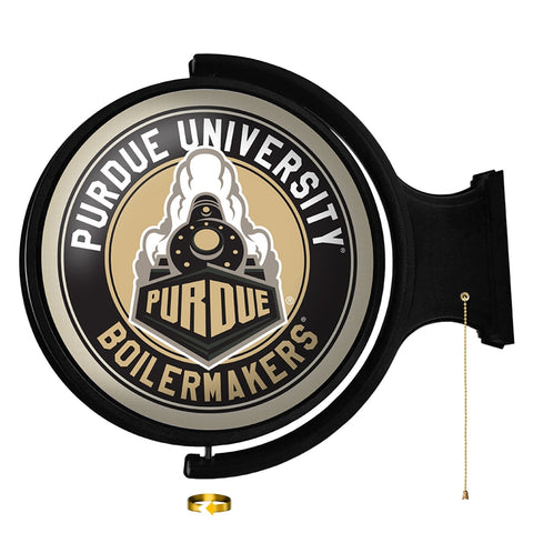 Purdue Boilermakers: Boilermaker Special - Original Round Rotating Lighted Wall Sign - The Fan-Brand
